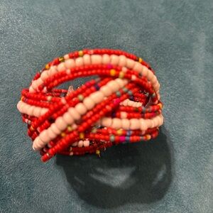 Colorful Beaded Cuff Bracelet